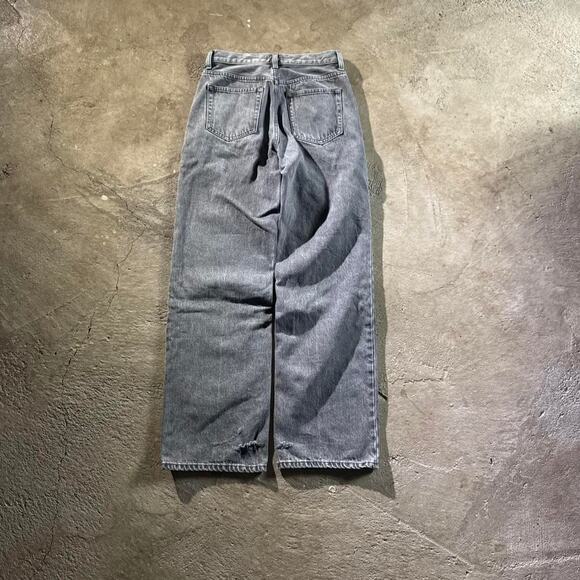 Grey Uniqlo Relaxed Fit Baggy Jeans - Picture 3 of 8